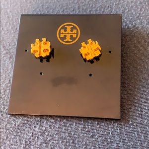 Tory Burch logo stud earrings